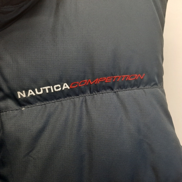 Nautica Outerwear Puffer Vest Down Feather Adult Size XL Blue Red Outdoors Retro - Picture 2 of 11